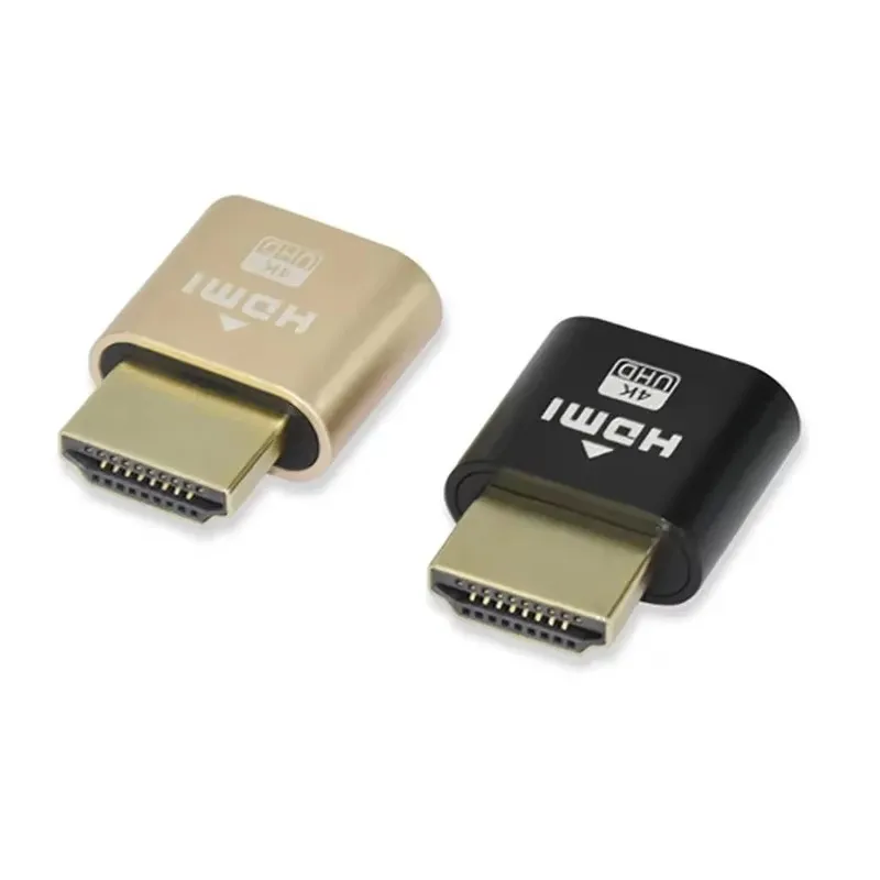 1/2/4pcs Display HDMI Virtual Display 4K HDMI DDC EDID Dummy Plug Display LED Cheat Virtual Plug HDMI Dummy Emulator Adapter