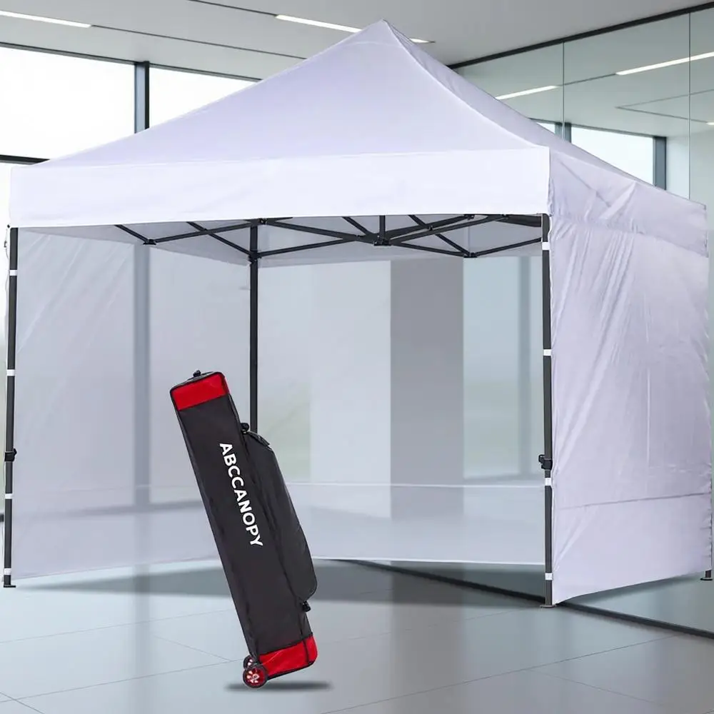 

Прочная белая палатка-шатер 10x10 футов с боковыми стенками