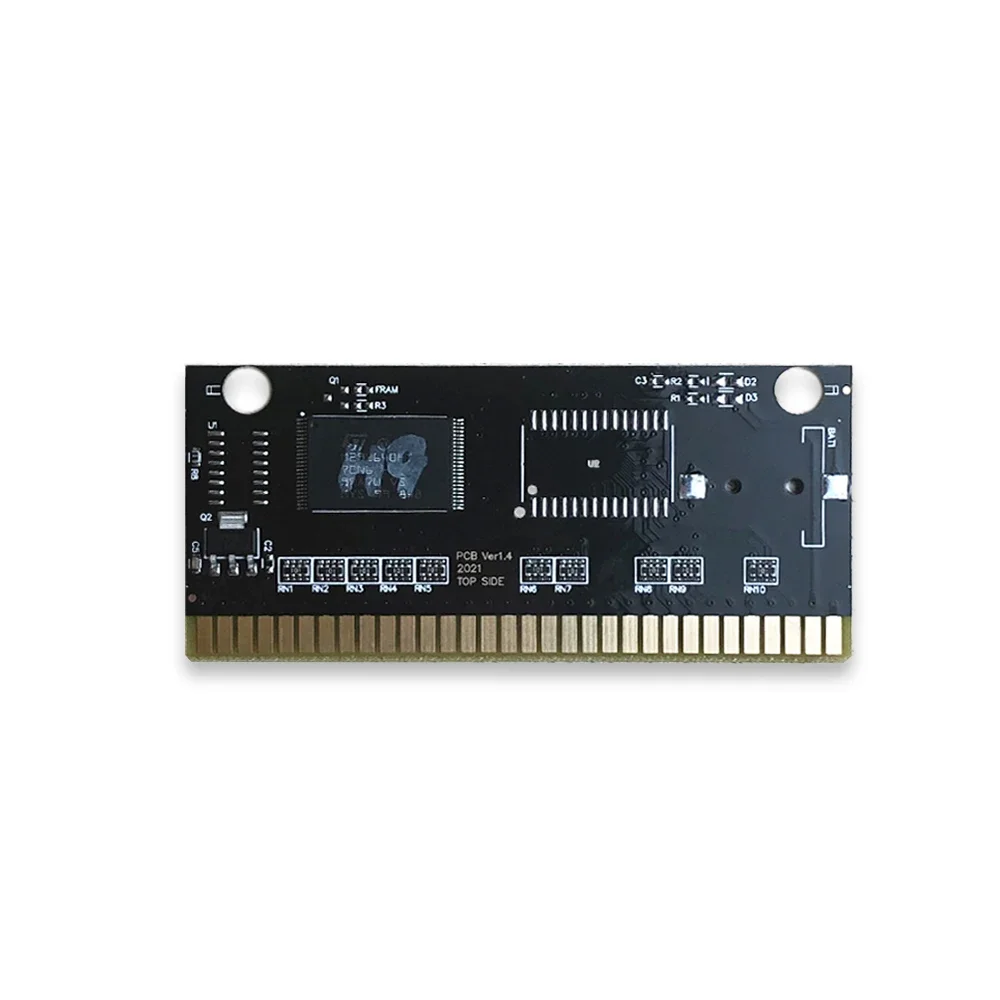 Wiederbeschreibbare elektrolos vergoldete PCB-Karte für Sega Megadrive Genesis Videospielkonsolen-Cartridge zum Selbermachen