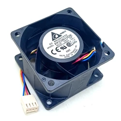 1pcs 60mm pwm cooler 6cm 13500RPM For Delta 6038 12V server chassis fan pfc0612de 60X60X38 mm violent large volume cooling fan