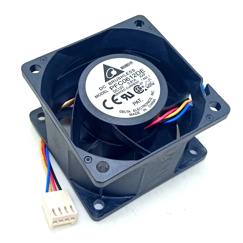 1 sztuk 60mm pwm cooler 6cm 13500RPM dla Delta 6038 12V obudowa serwera wentylator pfc0612de 60X60X38mm gwałtowny duża objętość wentylator