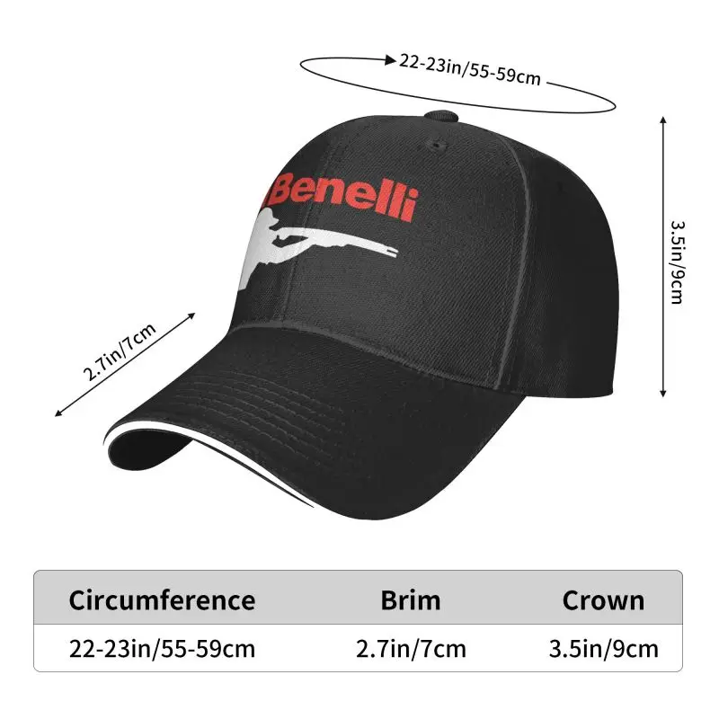 Custom Benelli Firearm Pistol Baseball Cap Men Women Adjustable Dad Hat Sports