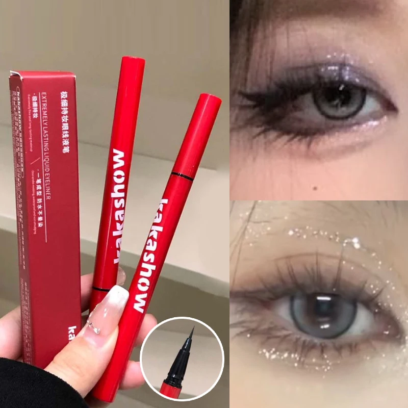 kakashow Ultra-fine Makeup Eyeliner Liquid is a smooth, quick-drying, color-changing and long-lasting eyeliner