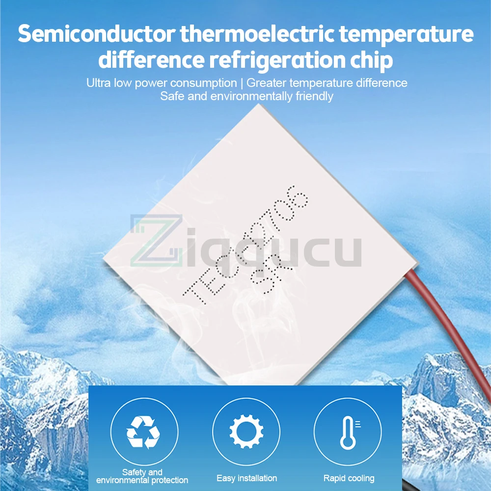 12V 6A 40X40MM Heatsink Thermoelectric Cooler Peltier Plate Module Semiconductor Refrigeration Tablets