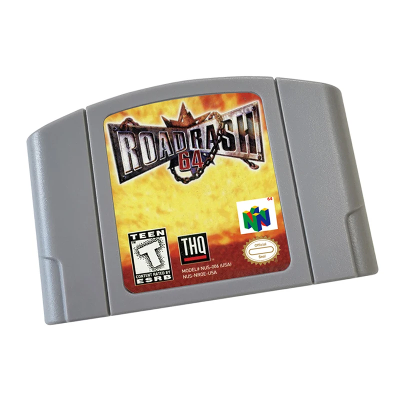 N64 games Cartridge -Road Rash 64 NTSC  And PAL Version Retro Games reconstructed