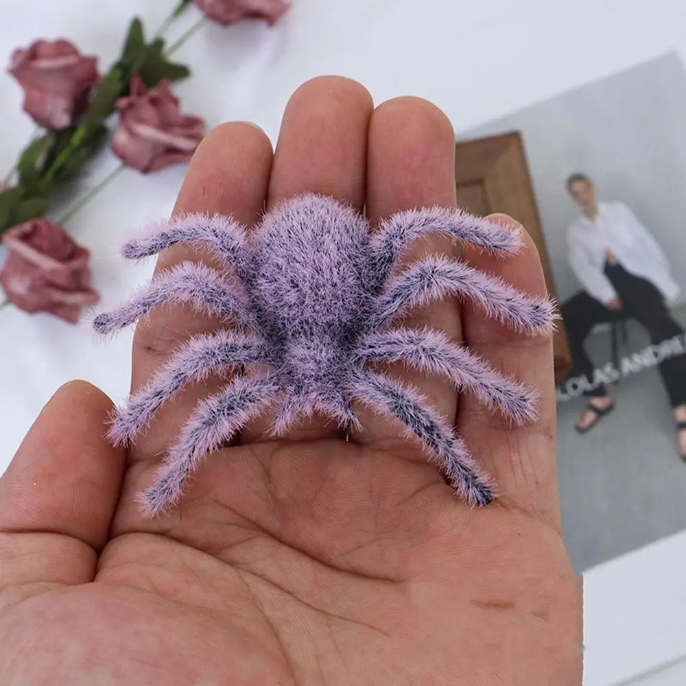 عطلة ديكور مضحك هالوين أفخم العنكبوت 3D واقعية يتدفقون العنكبوت الأسود الكرتون الاصطناعي العنكبوت حزب الدعامة