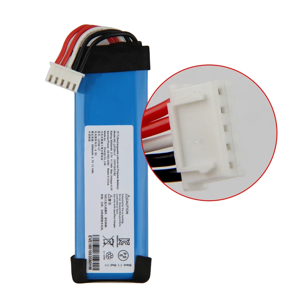 Original Replacement Battery L0729-LF GSP872693 01 For JBL Flip 4 Flip4 Portable Bluetooth Speaker Batteries 3000mah