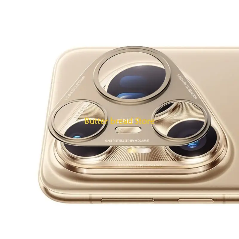 W89C Aluminum Phone Lens Guard Ergonomic Cutout Antislip Grip Enhancing Mobile Photography For Enhancing Durability