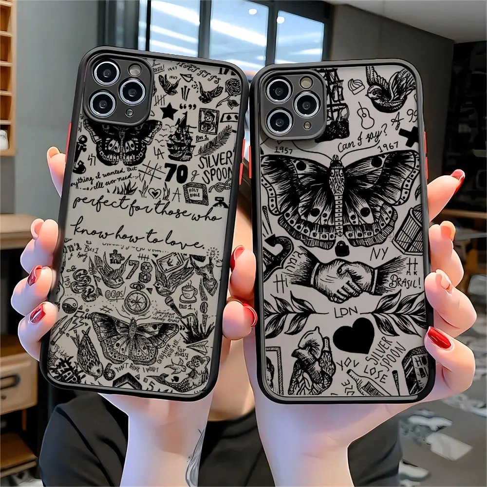 Phone Case For Xiaomi Redmi Note 14 13 12 12S 11S 10S 9T 9S 8 7 Pro Plus 4G 5G Luxury O-one D-Directions Matte Clear Back Cover - view 2