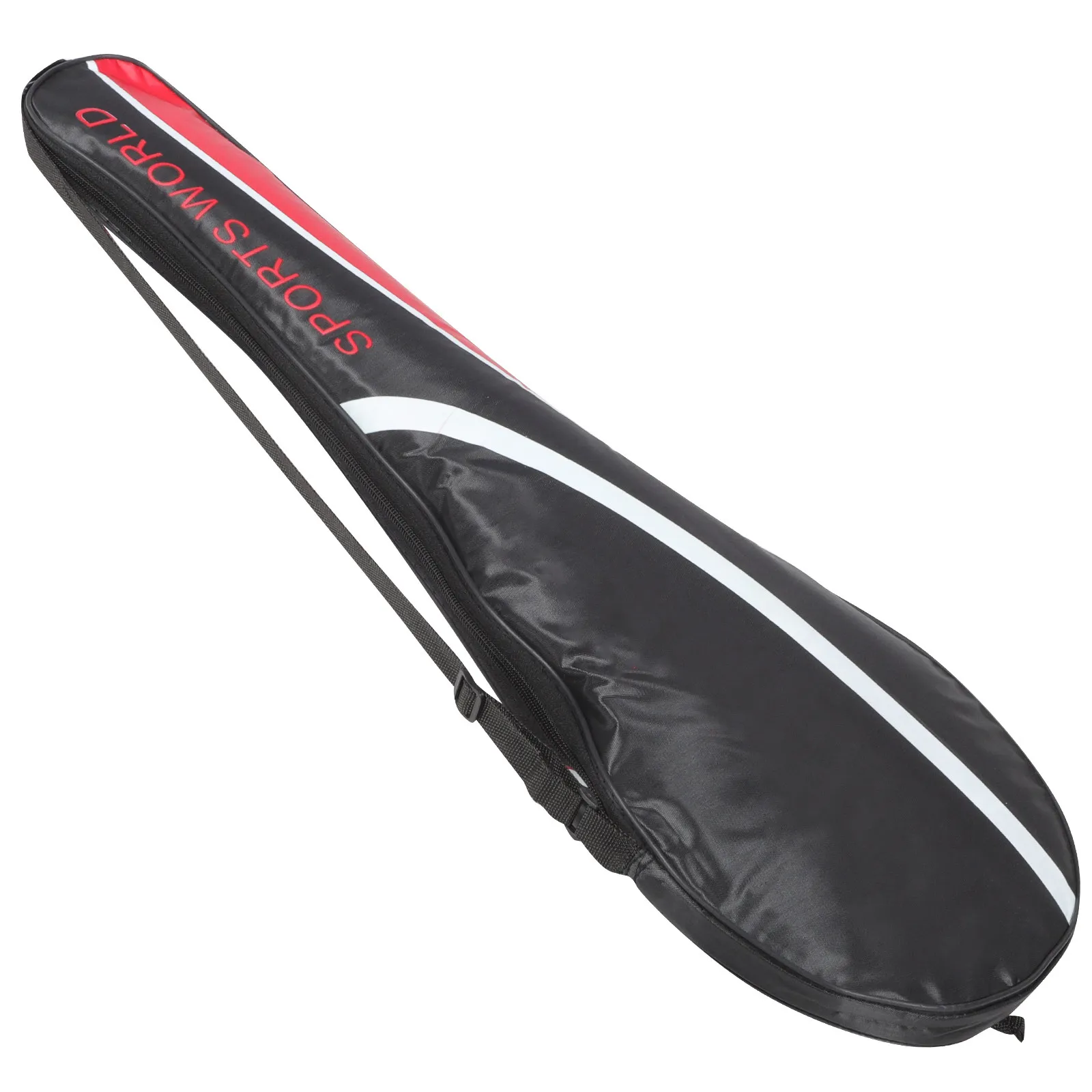 

Badminton Racket Bag Portable Oxford Cloth Storage Zipper for Two Rackets Adjustable Strap Outdoor Usage Badminton Bag