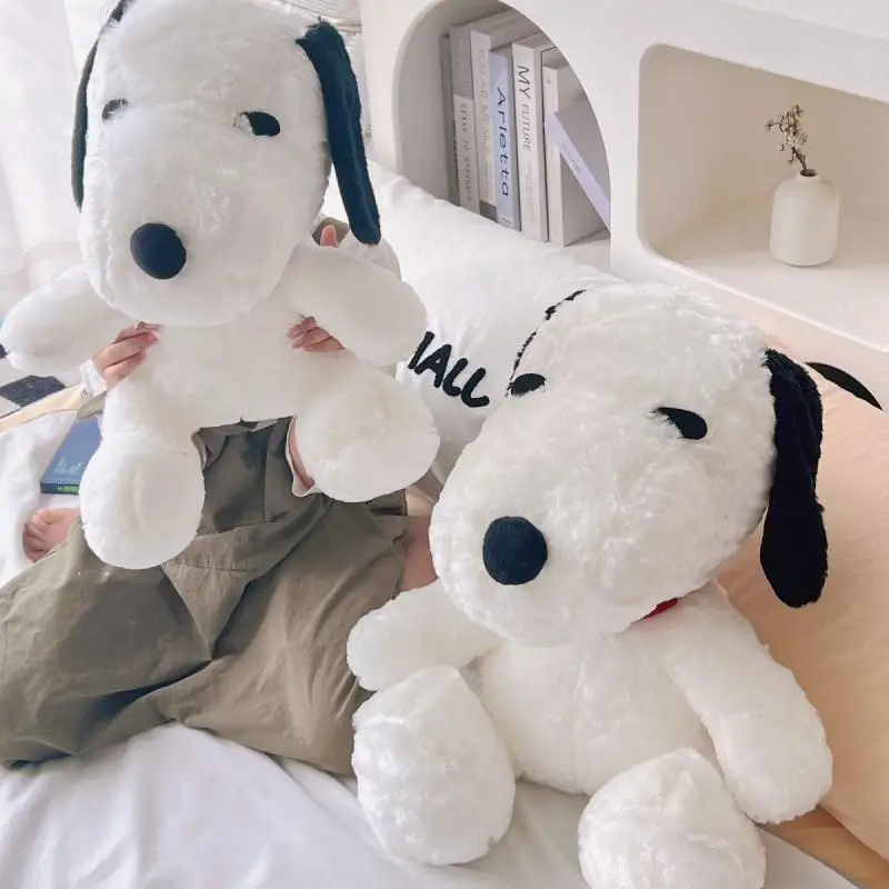 Kawaii Snoopy Plush Doll Anime Cartoon White Dog Peluche Stuffed Toys Girls Pillow Kids Children Birthday Gifts