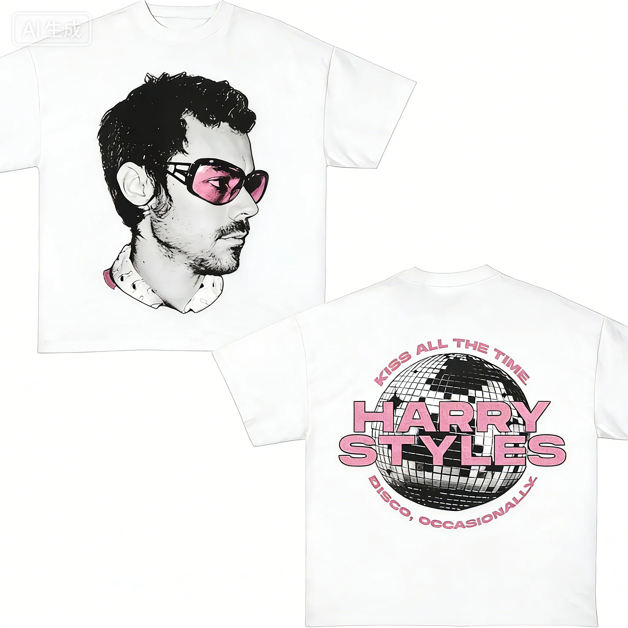 Harry Styles' 2026 Double-sided Concert T-Shirt for Tour Soft Breathable High-Quality Trendy Y2K Style Men and Women New Summer