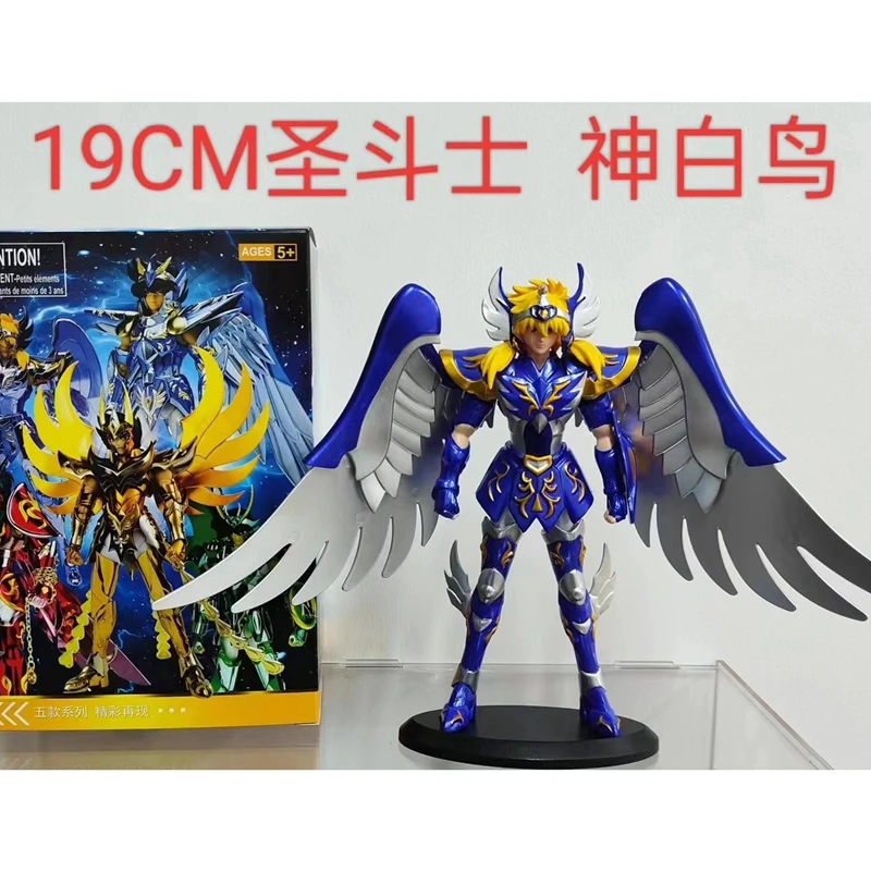 Anime Saint Seiya Dio Panno Figura Phoenix Ikki Hyoga Seiya Shiryu Figura In Piedi Giocattolo Scatola di PVC Figura Collezione Decorazione