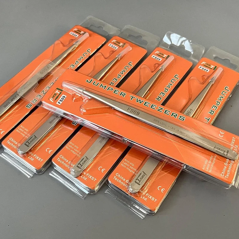 Professional Stainless Steel Flying Wire Tweezers For Precise Phone Repair Flying Wire Spot Welding Tweezer Tin IC Chip Repair