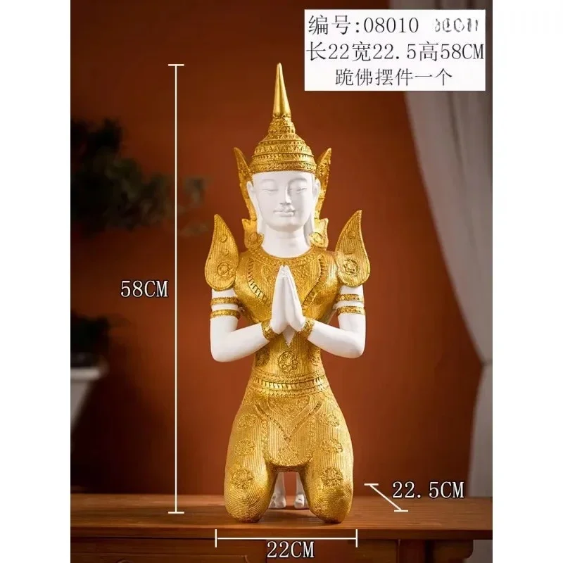 High Quality Thai Buddha Sculpture Resin Crafts Model Pattern Religious Welcome Souvenir