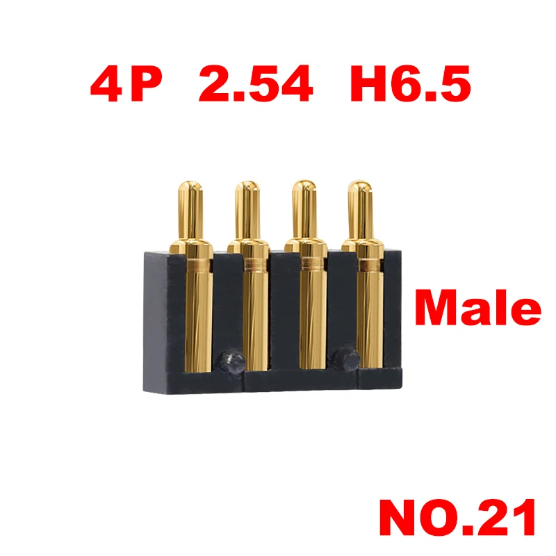 1 stücke 3p 4p 5p 2,54 h 5,5 6,0 7,0 4,0 5,7 feder belasteter Pogo-Pin-Stecker Seite Schweiß halterung smd Streifen kontakt smt Buchse männlich – Detail 3
