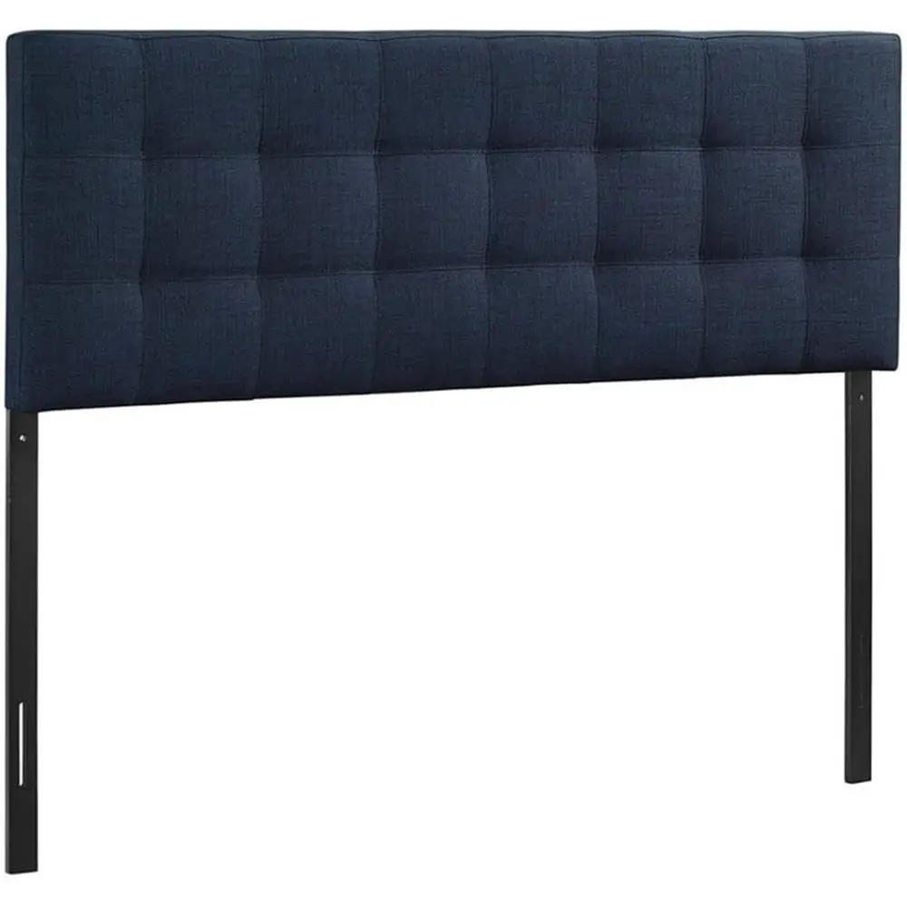

Deep Button Tufted Navy Polyester Upholstered Panel Board, 78.5 W x 52.5 H, Elegant Bedroom Accent