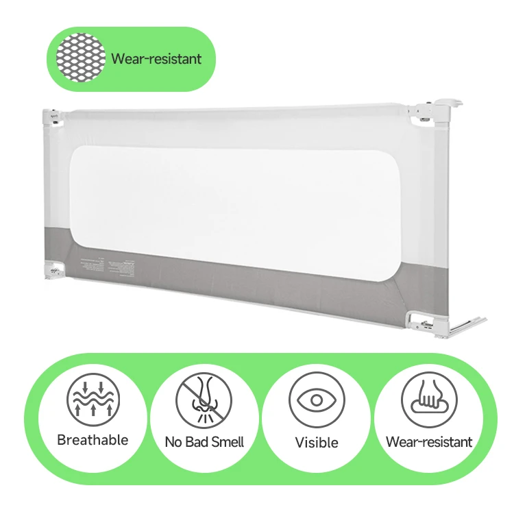 Railway safety bed rails for toddlers and babies, breathable, environmentally friendly and durable CE certification