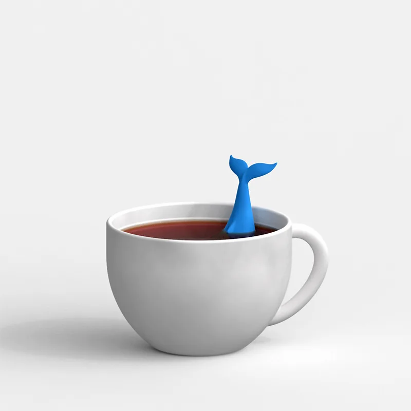 Creative Loch Ness Monster Tea Maker New Water Monster Silica Gel Tea Filter Reusable Strainer Filter  Tea Leaf Infuser