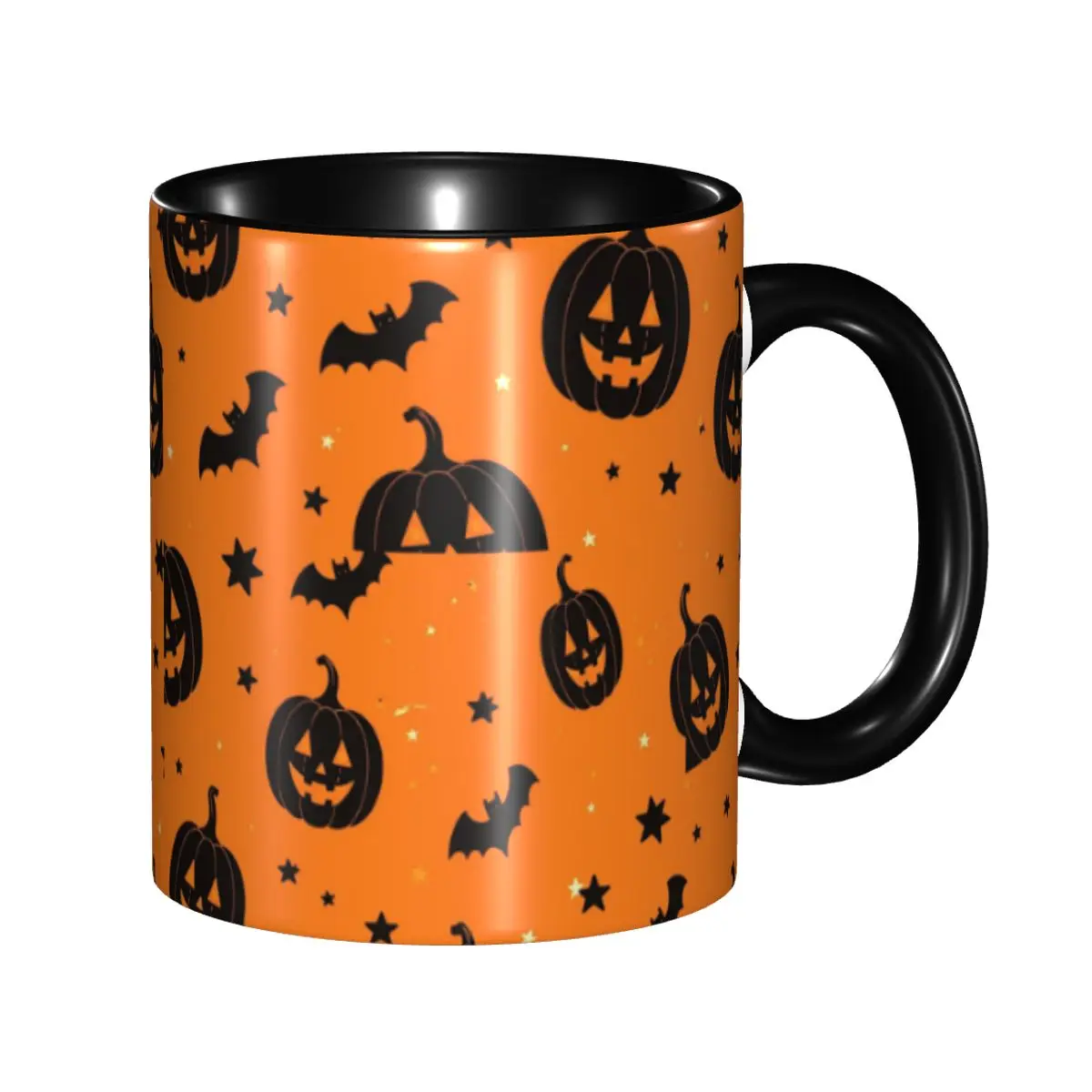 Spooky Pumpkin Halloween Cartoon Coffee Mugs Funny Cup For Home
