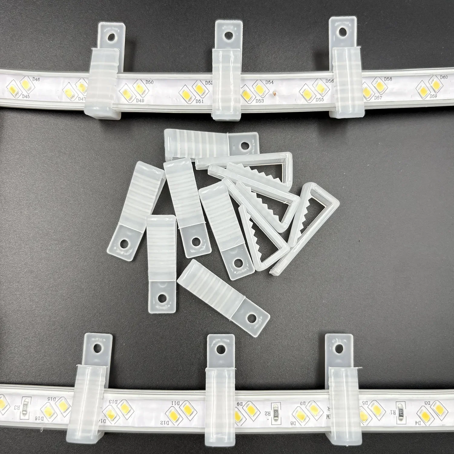 

8mm-20mm Led Connector Fix Clips 5-100PCS Plastic Buckle COB Led Lighting Mounting Fastener Accessories For RGB 2812B Neon Strip