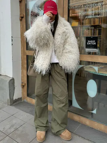 10 best sales महिलाओं के लिए सफेद फर कोट - №5