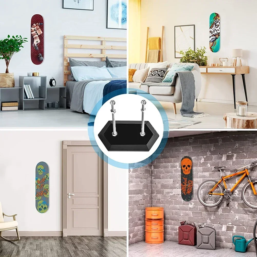 Skateboard Muur Mount Deck Display Luxe Skateboard Opslag Houder Rack Vaste Mount Indoor Drijvende Skateboard Opslag