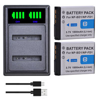 NP-BD1 NP-FD1 Battery and Charger for Sony DSC-TX1 DSC-T2 DSC-T70 DSC-T75 DSC-T77 DSC-T90 DSC-T200 DSC-T300 DSC-T500 DSC-T700