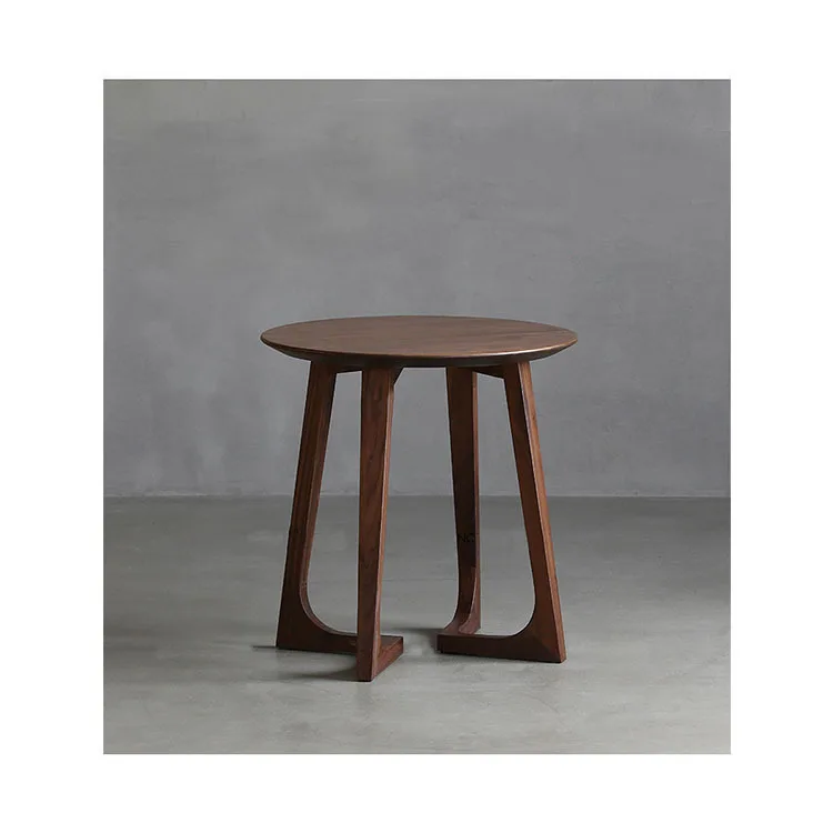 طاولة مستديرة صغيرة بجانب الأريكة الإبداعية، مجموعة طاولة قهوة مستديرة من الخشب الصلب، طاولة قهوة لغرفة المعيشة للأطفال والأم