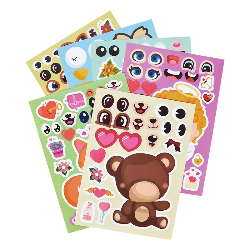 Cute Animal Bear Fox Rabbit DIY Sticker Valentine Gifts Wedding Party Favor Supplies Decor Baked Desserts Sticker Scrapbooking