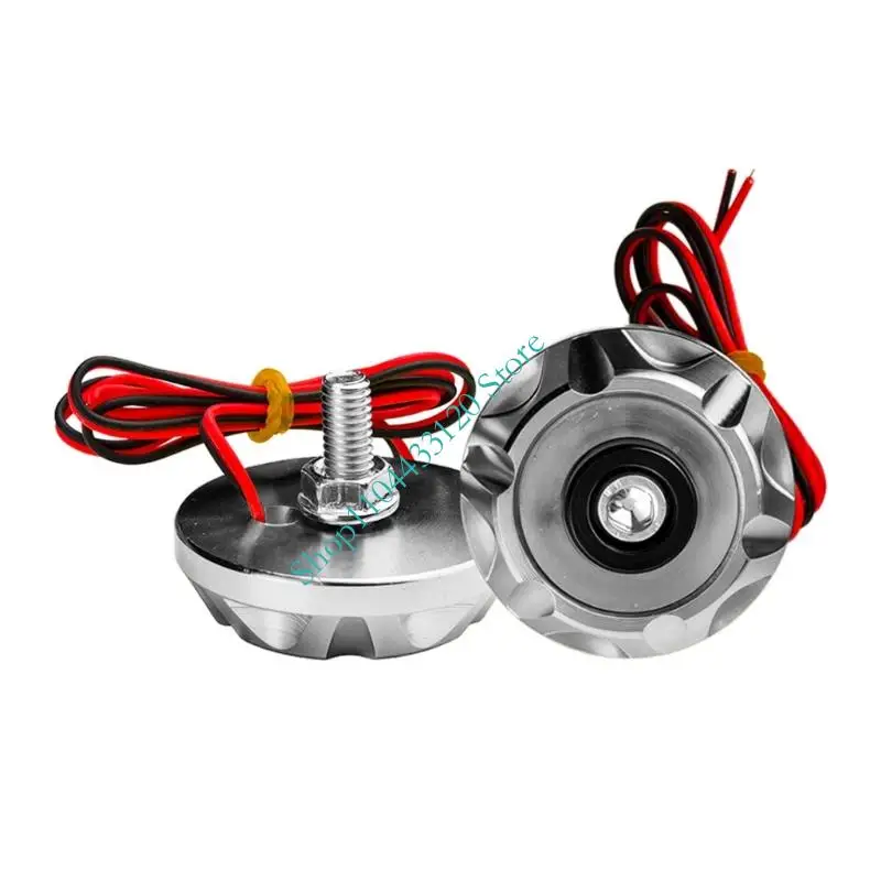 0XXD Motorcycle LED Side Marker Lights Aluminum Housing Weatherproof Designs Auxiliary Lights set for Night Riding