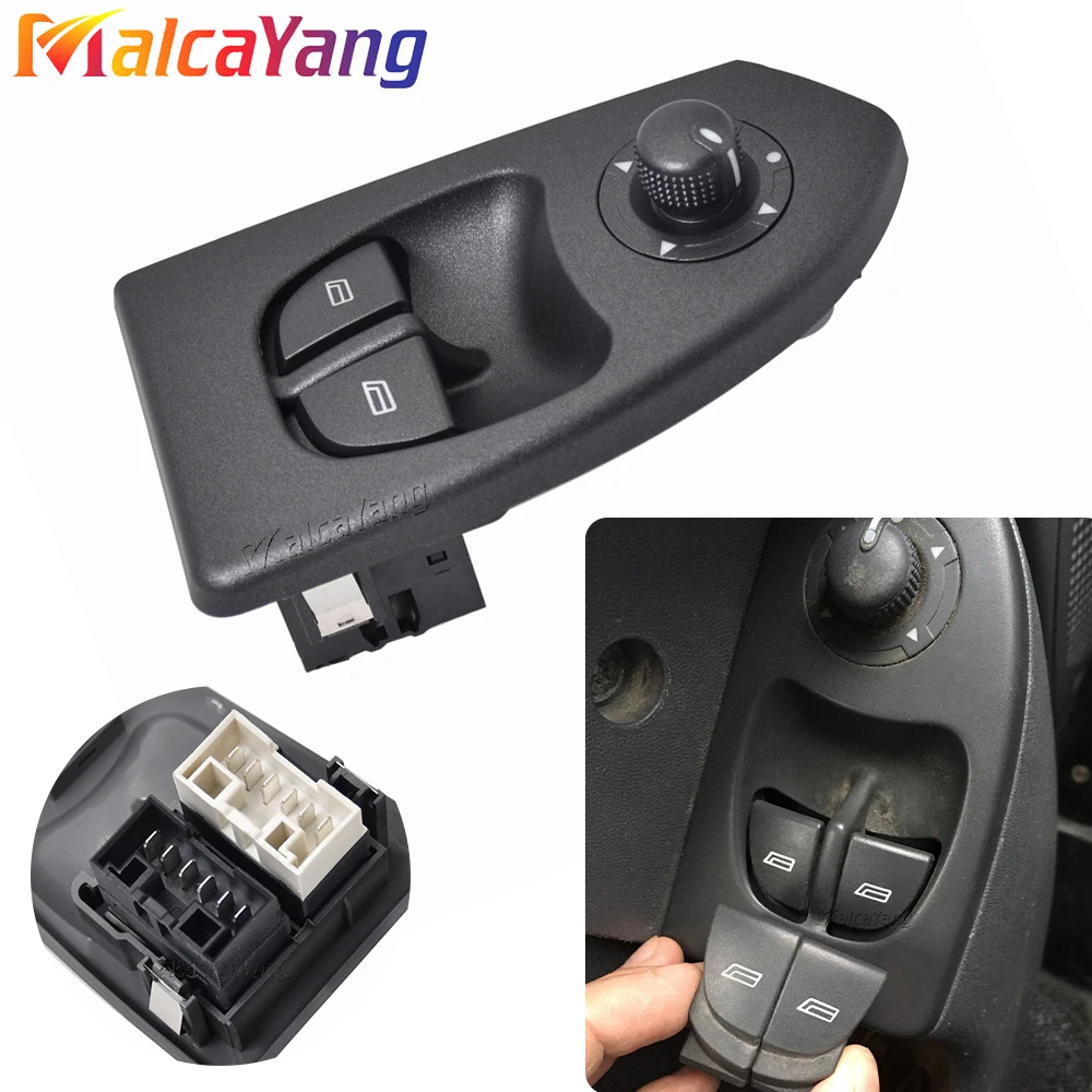 Power Window Lifter Master Control Passenger Switch Parts For FIAT Ducato 2 PEUGEOT Boxer 2 CITROEN Jumper 2 6554.T3 735315619