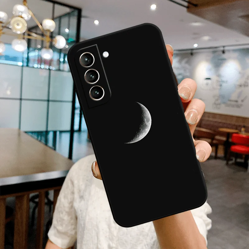 Moon phone case for Samsung Galaxy S24 S23 S22 S21 S20 note 10 20 ultra plus fe A73 A72 A71 A55 A54 A53 A52 A51 back cover