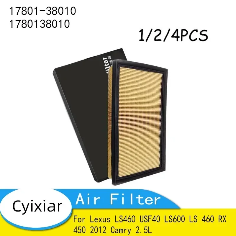 Air Filter for Lexus LS460 USF40 LS600 LS 460 RX 450 2012 Camry 2.5L Hybrid Electric 17801-38010 1780138010