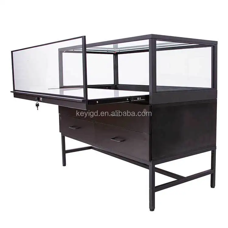 

Custom.Jewellery Shop Storage Cabinet Glass Showcase Jewelry Display Showcase With Drawer