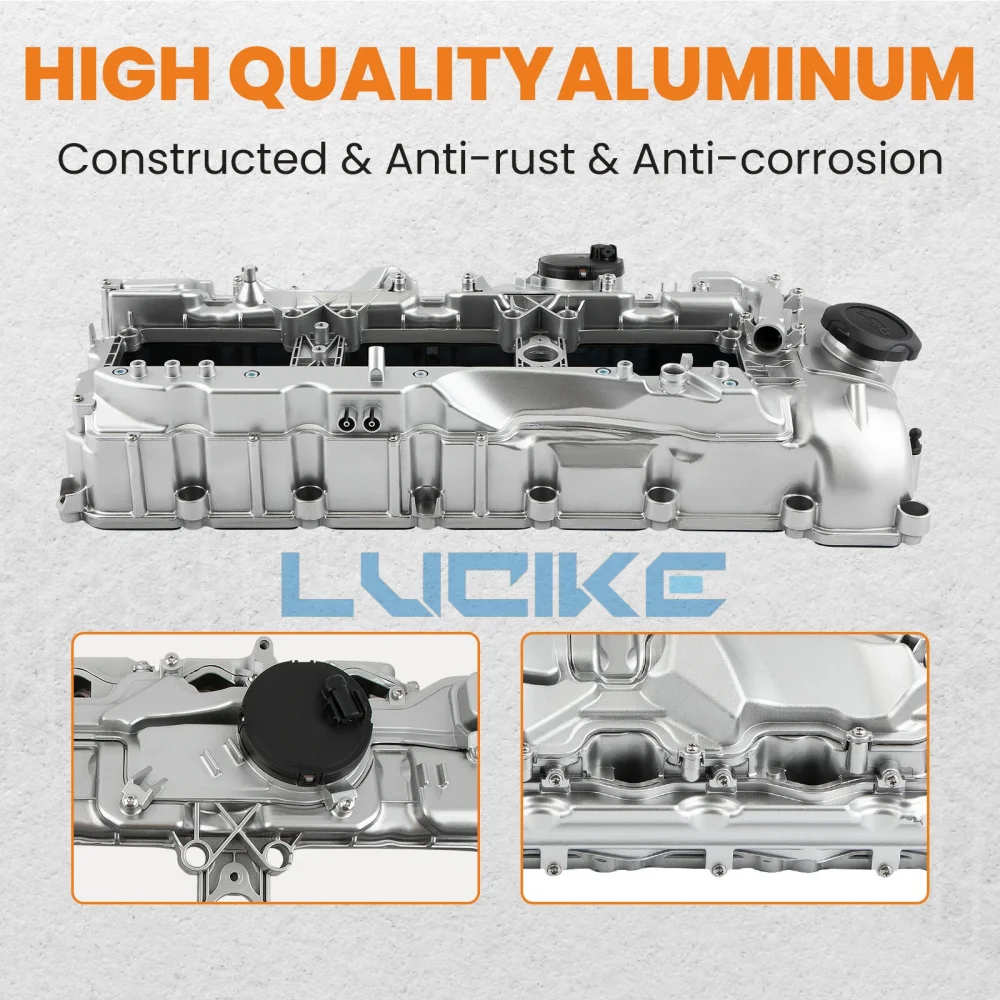 Новая высококачественная алюминиевая крышка клапана двигателя 11127570292 для BMW N55 F10 F15 F23 135i 35i 435i 640i 740i X1 X3 4 X5 X6