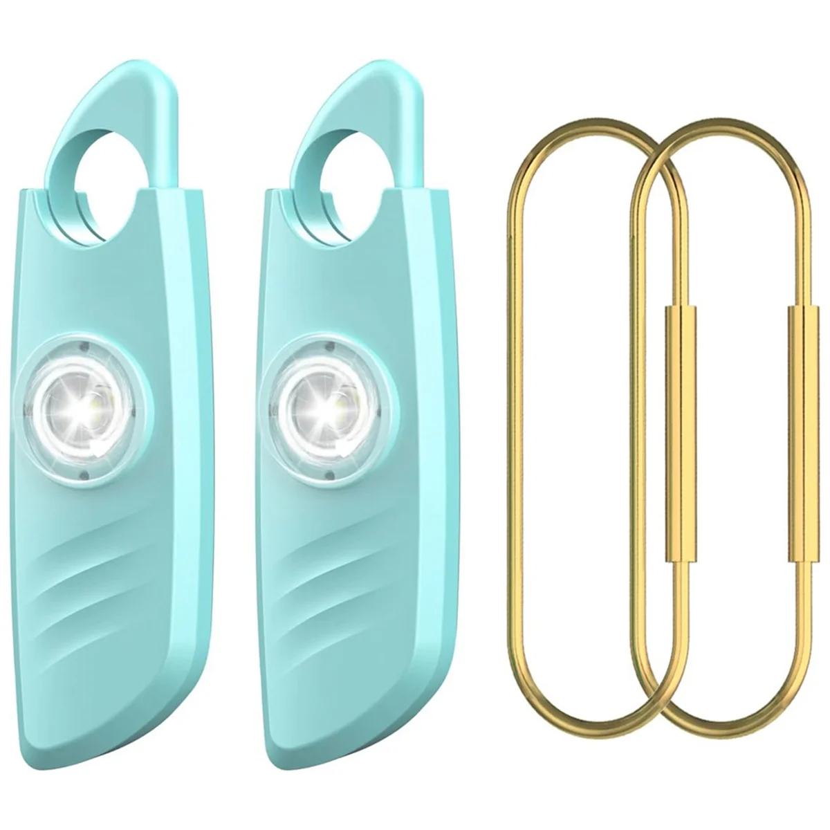 Osobisty Alarm bezpieczeństwa, 2 paczki 140Db syreny, bezpieczny Alarm osobisty dźwiękowy, światło stroboskopowe i breloczek, osobiste urządzenia bezpieczeństwa