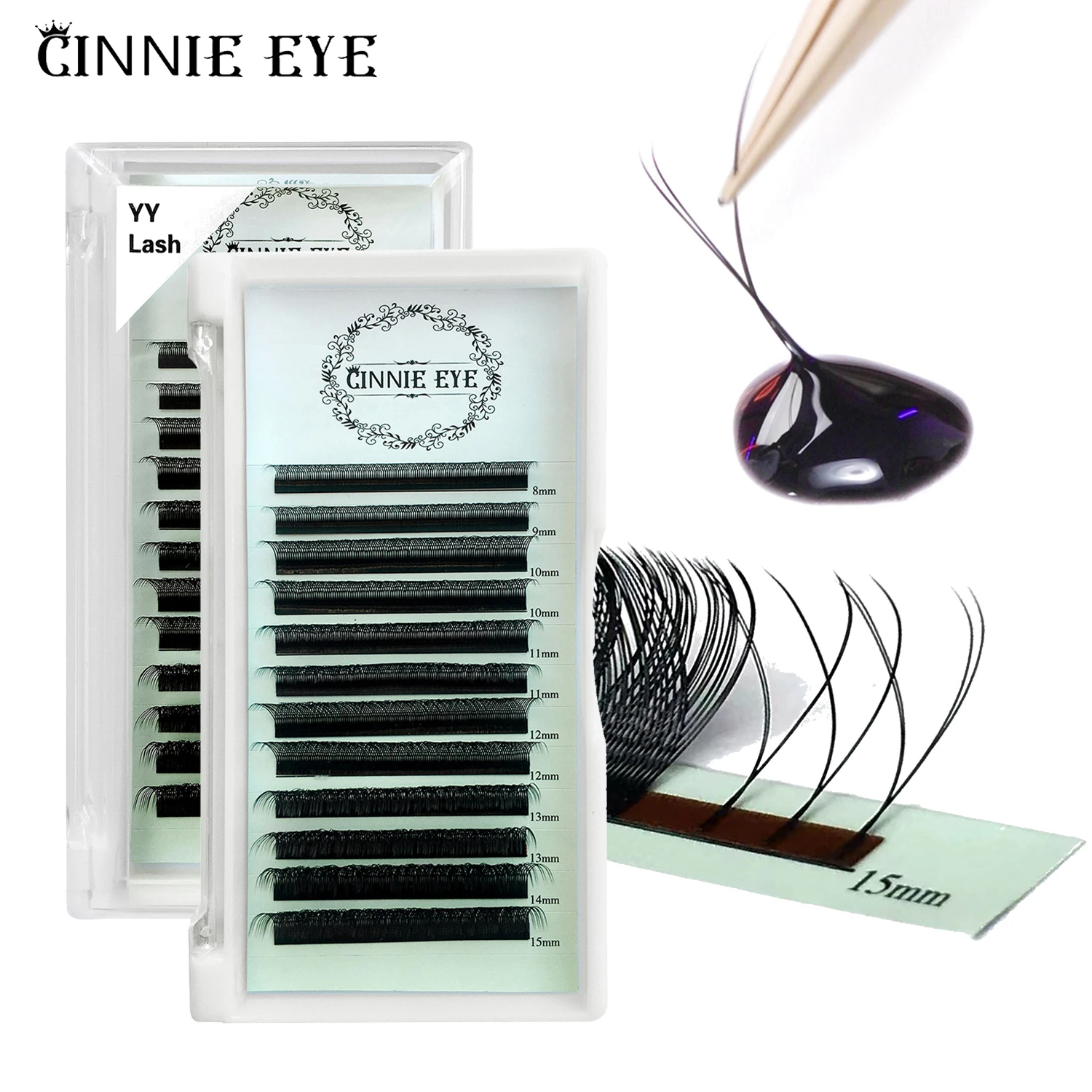 Cilios YY Shape Lash Extensions 4D W Y Volume Eyelash Lift Mink Eyelash Extensions Kit Fluffy Cashmere YY Premade Volume Fans