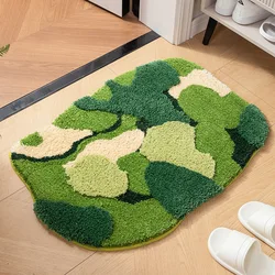 Thicken Moss Tufted Doormat Forest Aesthetics Kitchen Carpet Anti Slip Bath Mat Home Decor Entrance/Hallway Room Rug Customized