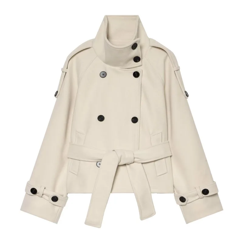 Women S New Jackets Autumn 2026 Classic Commuter Style Loose High Necked Warm Woolen Coats Chic Street Youth Outerwear for Women