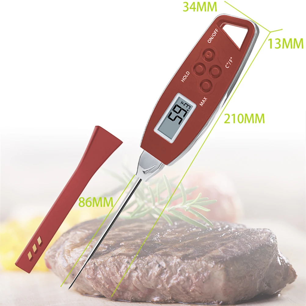 

Meat Thermometer Kitchen Cooking Digital Temperature Measurement Instant Read Black
