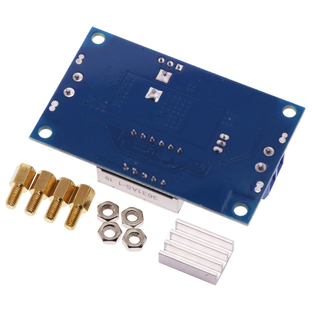 1Pcs XL4015 5A High Power 75W DC-DC Adjustable Step-Down Module Buck Converter LED Driver With Red Voltmeter