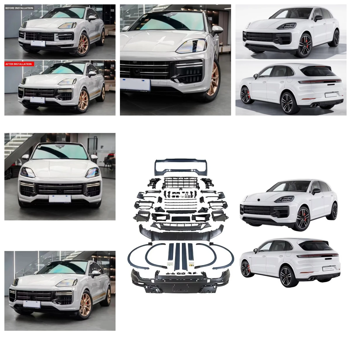 

Dream Garage 2024-2026 Car Modification And Upgrade Turbo Body Kit Front Bumper Fender Rear Bumper For Cayenne Coupe