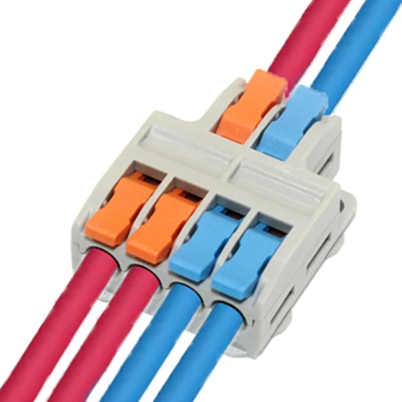 10/50pcs Quick Wire Connector Universal Compact Wiring Splicing Conector  Electrical Push In Lighting Terminal Block Connector