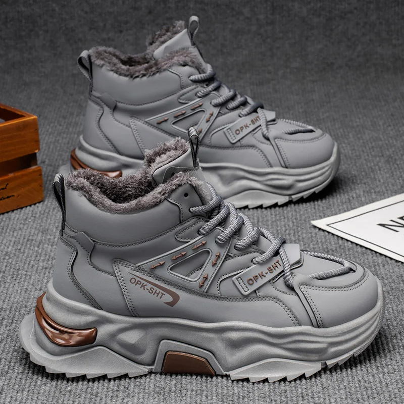 

Thick Sole Versatile Clunky Sneaker for Men 2025 New Trend Mesh Lace Up Breathable Casual Sports Shoes Increased Soft Soles