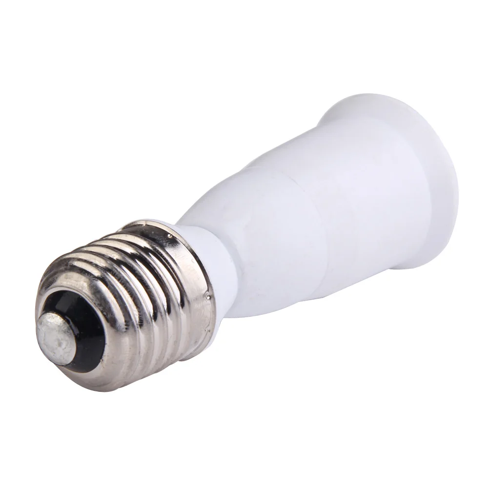 E27 to E27L Adapter Lamp Holder Converter Bulb Base Converting for Lamp Switch Lighting Parts Accessories White