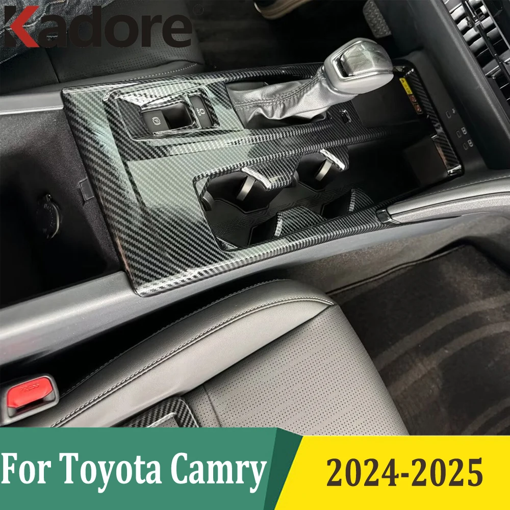 For Toyota Camry 2024 2025 Gear Shift Panel Cover Trim Interior Accessories Car Styling ABS Carbon Fiber