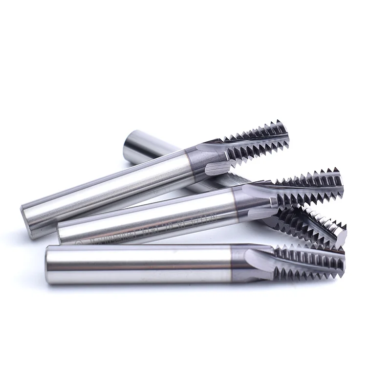 CNC 60 도 텅스텐 스틸, 미국 모든 톱니 테이퍼 씰링 파이프 스레드 밀링 커터, NPTF 1/16 1/8 1/4 3/4 3/8 1/2 밀