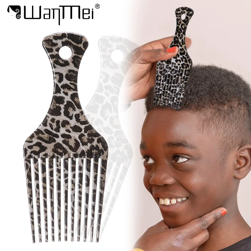 

1 шт. расческа с широкими зубцами для африканских волос, расческа для афро для мужчин и женщин, подходит для натуральных вьющихся волос, масляные инструменты для укладки головы, салон