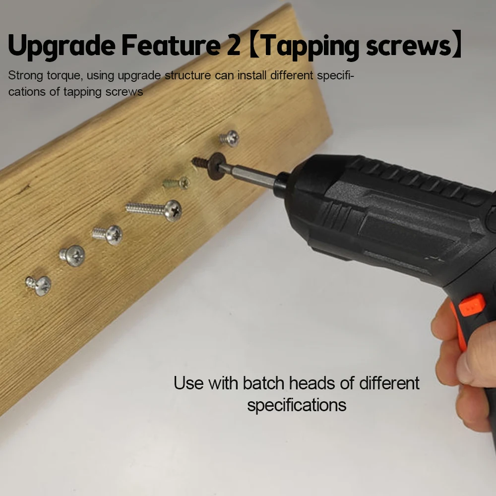 مفك كهربائي لاسلكي قابل للشحن مع بطارية ، مثقاب تأثير قوي ، سائق المسمار اللاسلكي